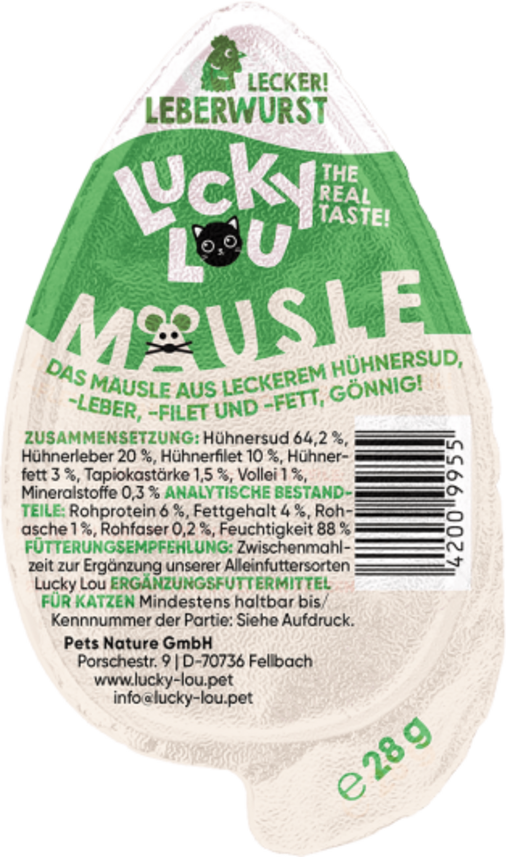 Lucky Lou Mäusle Leberwurst