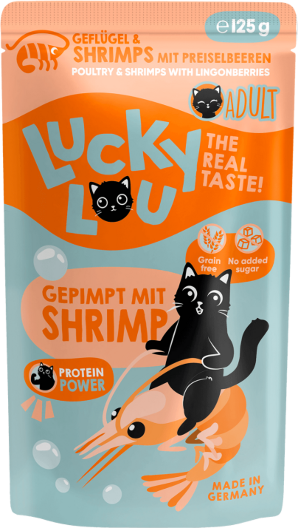 Lucky Lou Lifestage Pouch Adult Geflügel & Shrimps