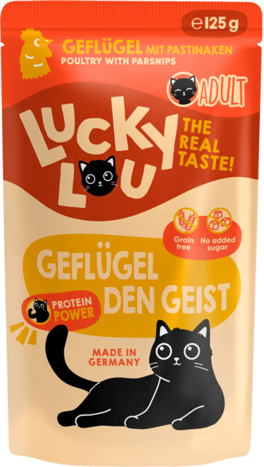 Lucky Lou Lifestage Pouch Adult Geflügel