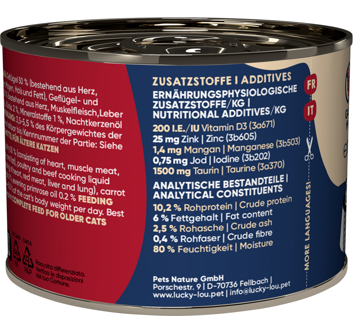 Lucky Lou Lifestage Senior Geflügel & Rind - 200 g