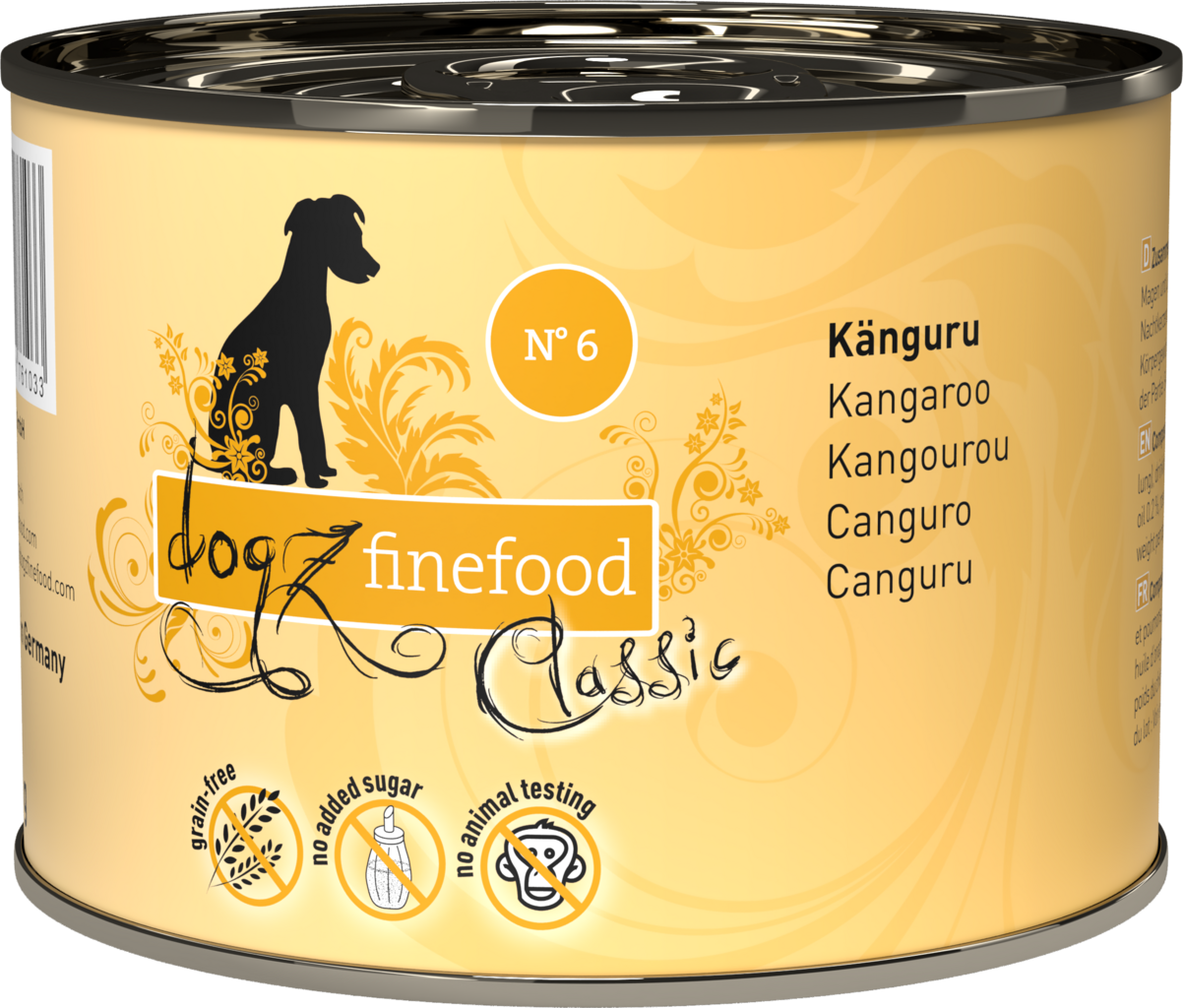 dogz finefood Classic No. 06 Känguru - 200 g