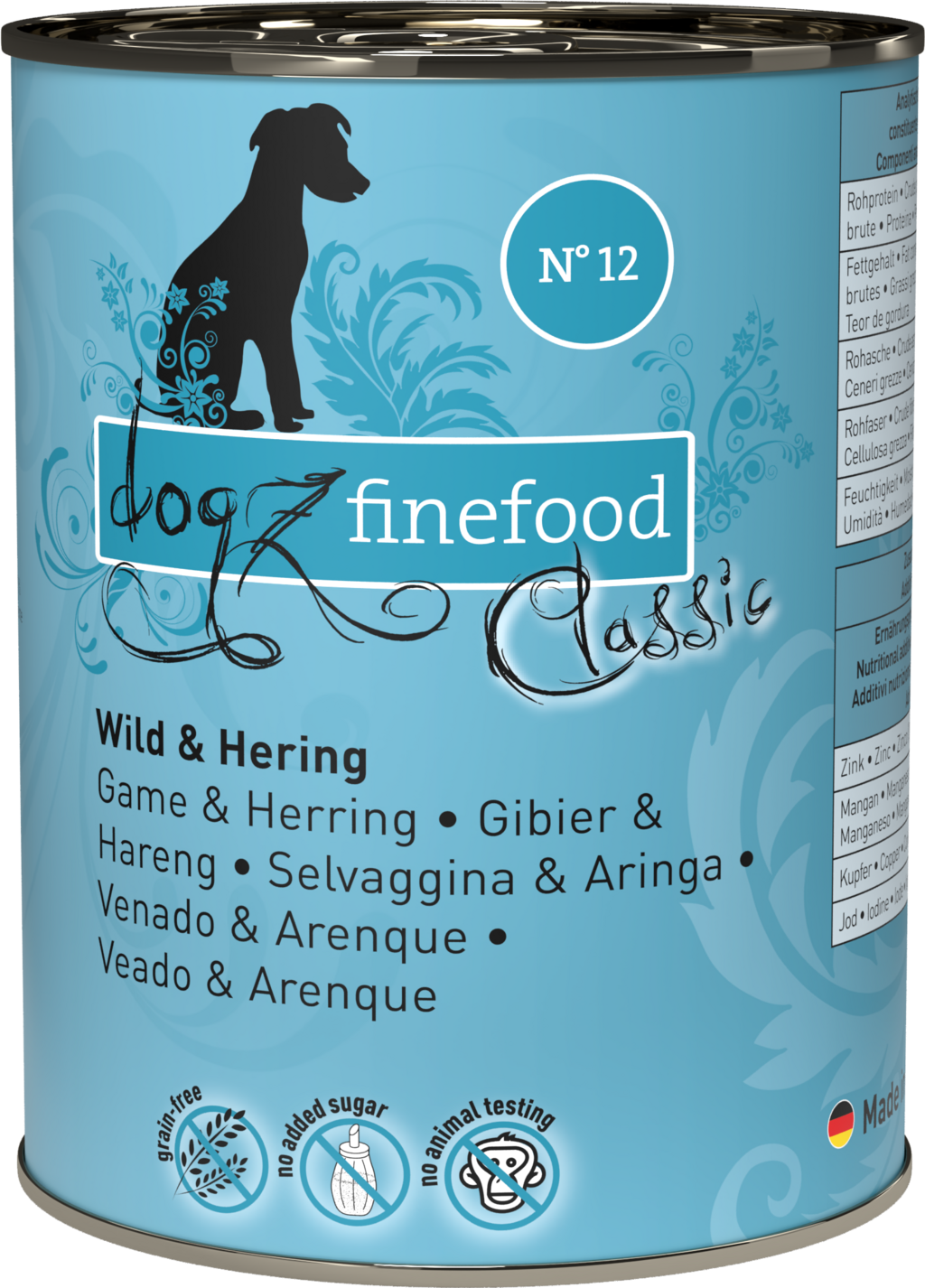 dogz finefood Classic No. 12 Wild und Hering - 400 g