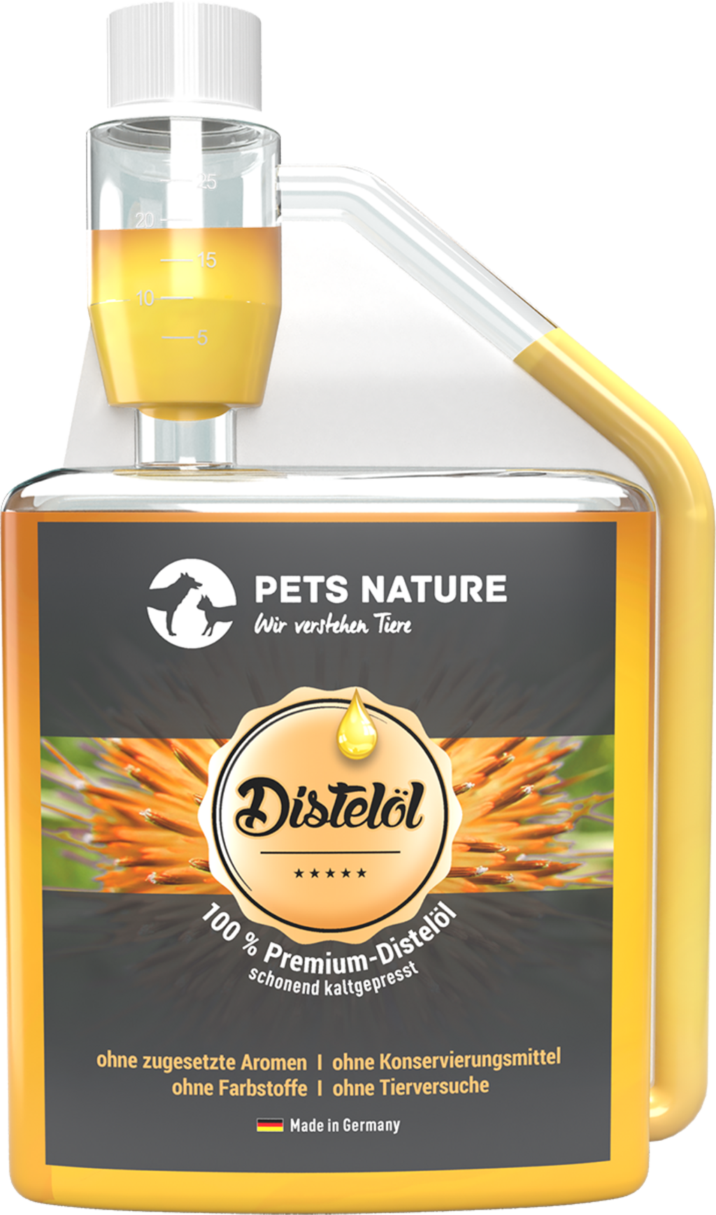 Pets Nature Distelöl - 500 ml