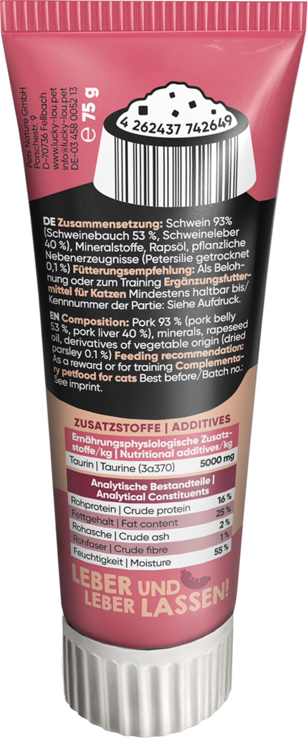Lucky Lou Quetschkopf Leberwurst - 75 g
