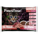 Pawsome! Junior Rind und Pute Mixpack 4 x 85 g - 340 g