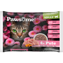 Pawsome! Adult Tacchino - 4 x 85 g