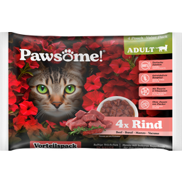 Pawsome! Adult Manzo - 4 x 85 g