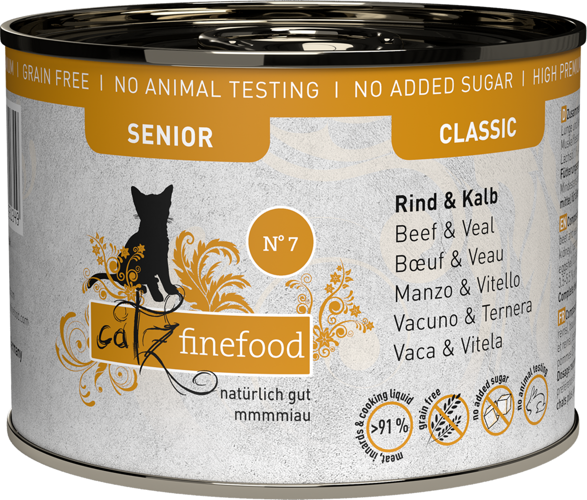 catz finefood Senior No. 07 Rind und Kalb - 200 g