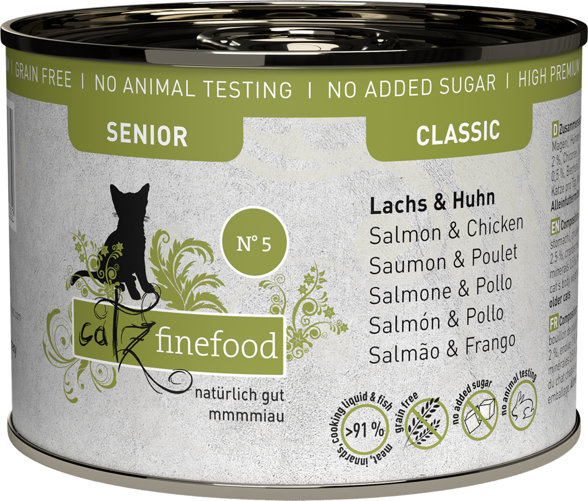 catz finefood Senior No. 05 Lachs und Huhn - 200 g