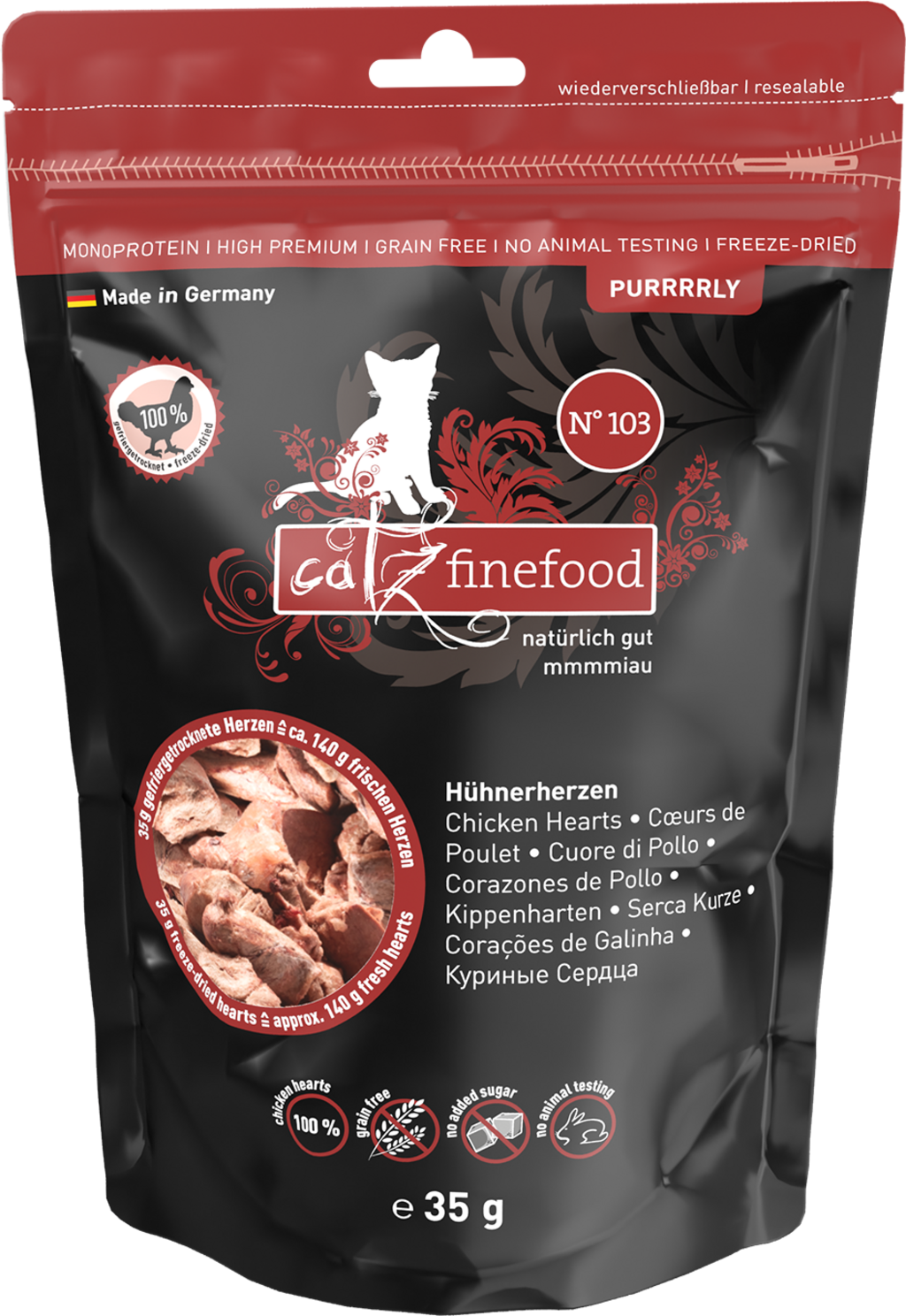 catz finefood Purrrrly No.103 Hühnerherz