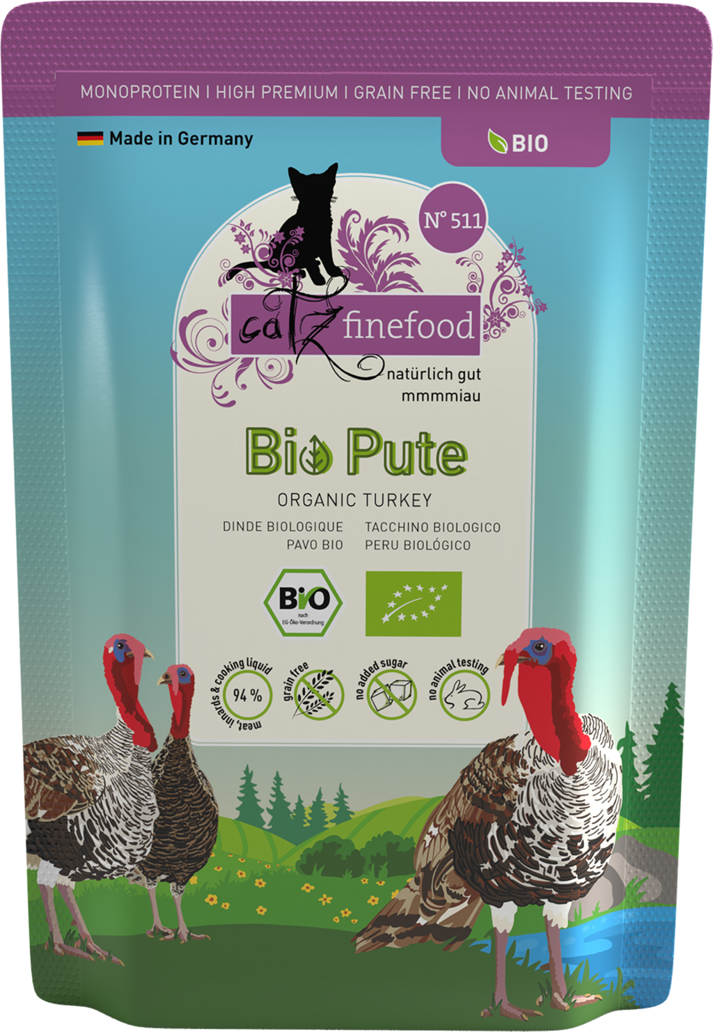 catz finefood Bio No.511 Pute Pouch