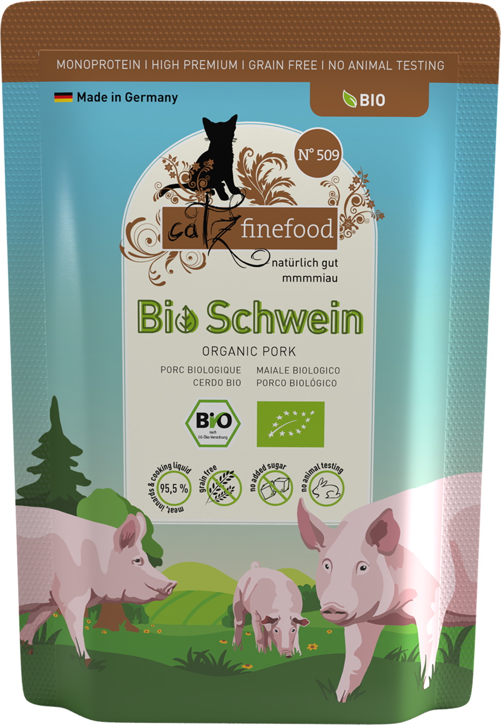 catz finefood Bio No.509 Schwein Pouch