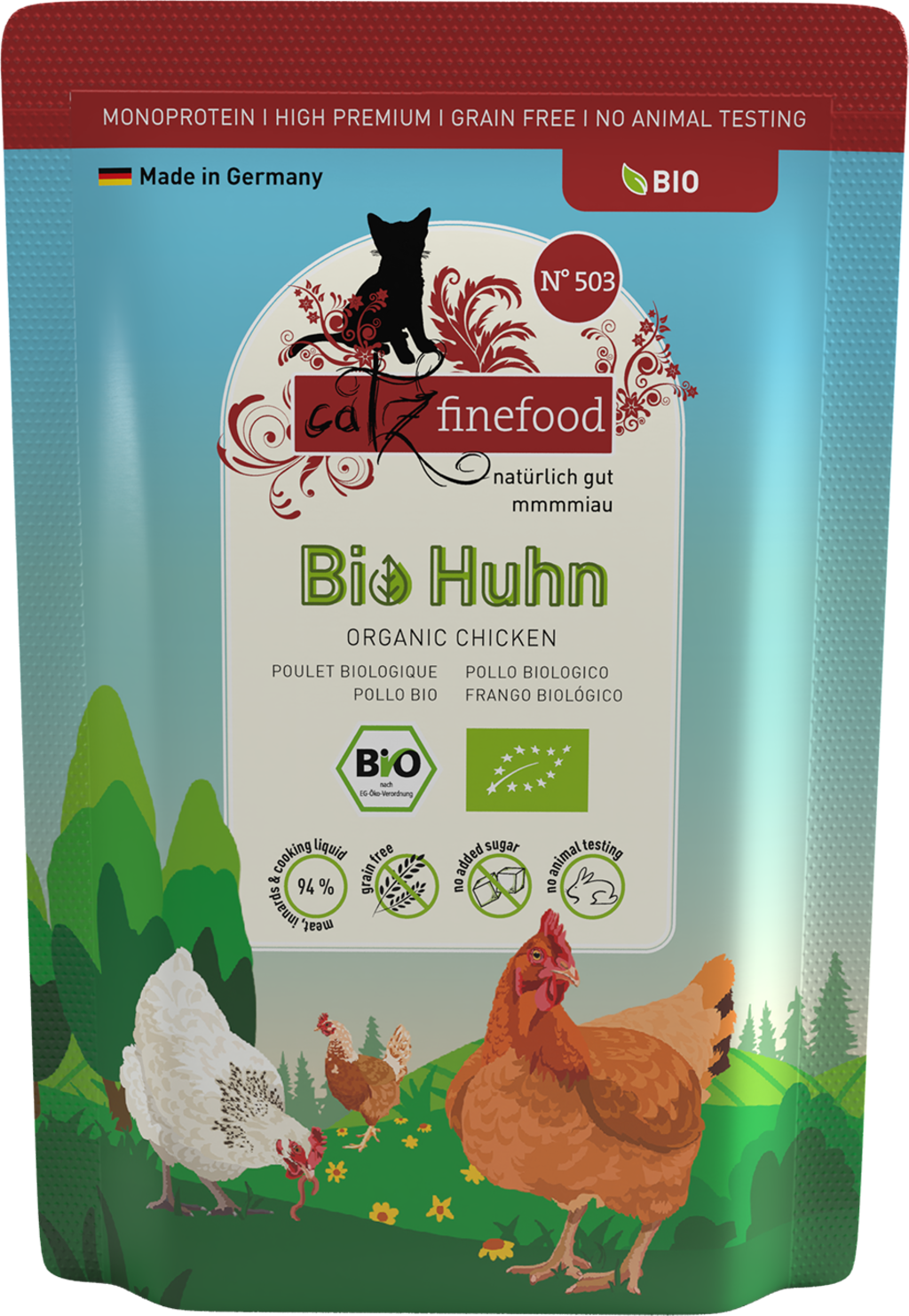 catz finefood Bio No.503 Huhn Pouch
