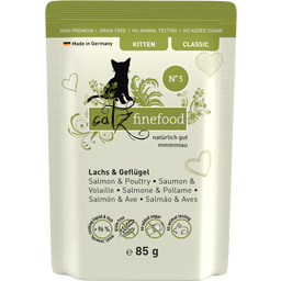 catz finefood Classic Kitten No.05 Salmone e Pollame - 85 g