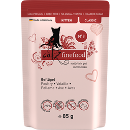 catz finefood Classic Kitten No. 03 Pollame - 85 g