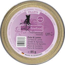 catz finefood Fillets N°411 Pute, Huhn und Lamm - 85 g