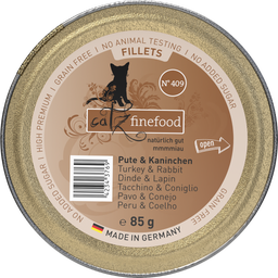 catz finefood Fillets N°409 Pute, Huhn und Kaninchen - 85 g