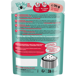 Lucky Lou Extra Food Pouch Thunfischfilet in Jelly - 70 g