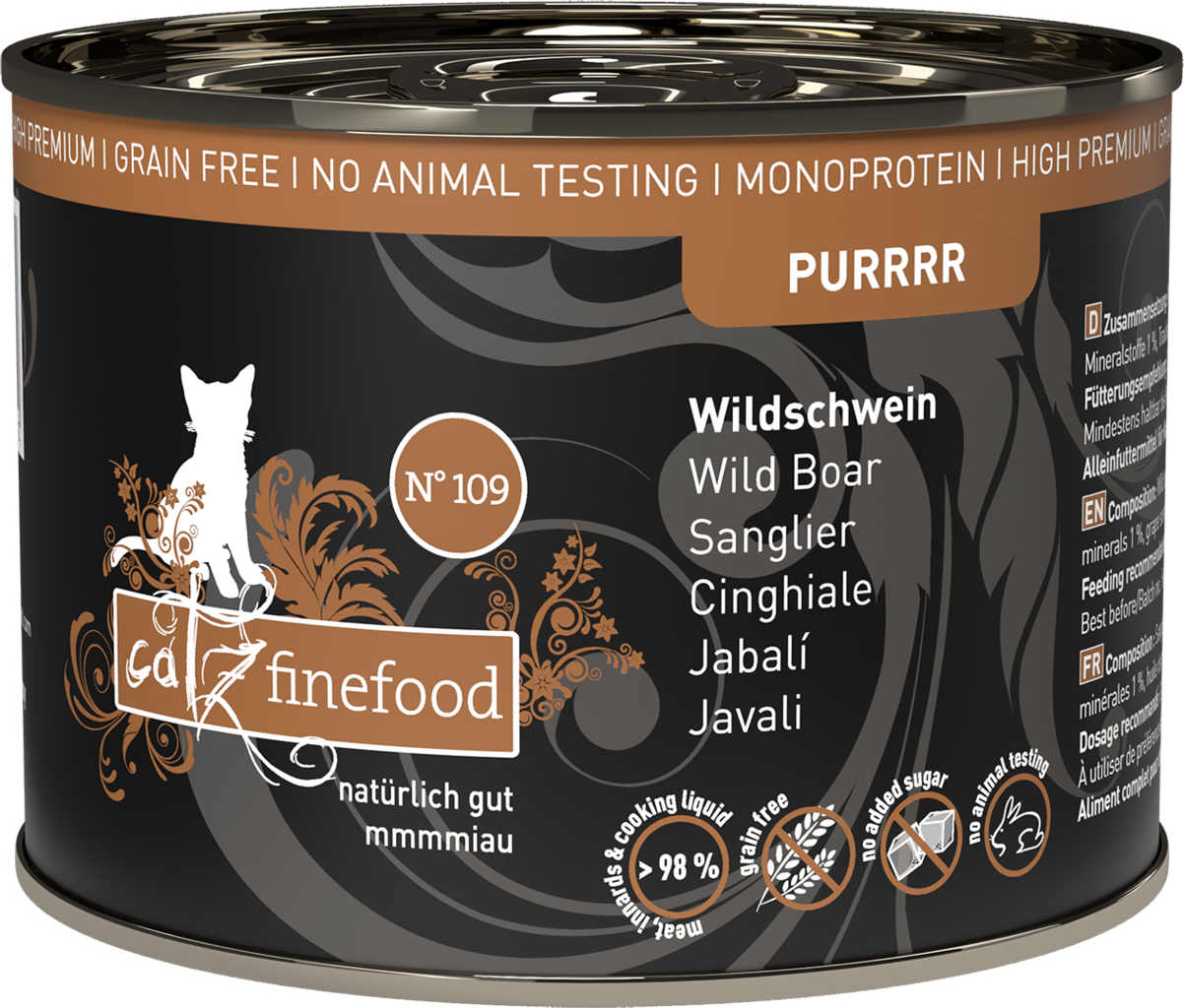 catz finefood Purrrr No. 109 Wildschwein