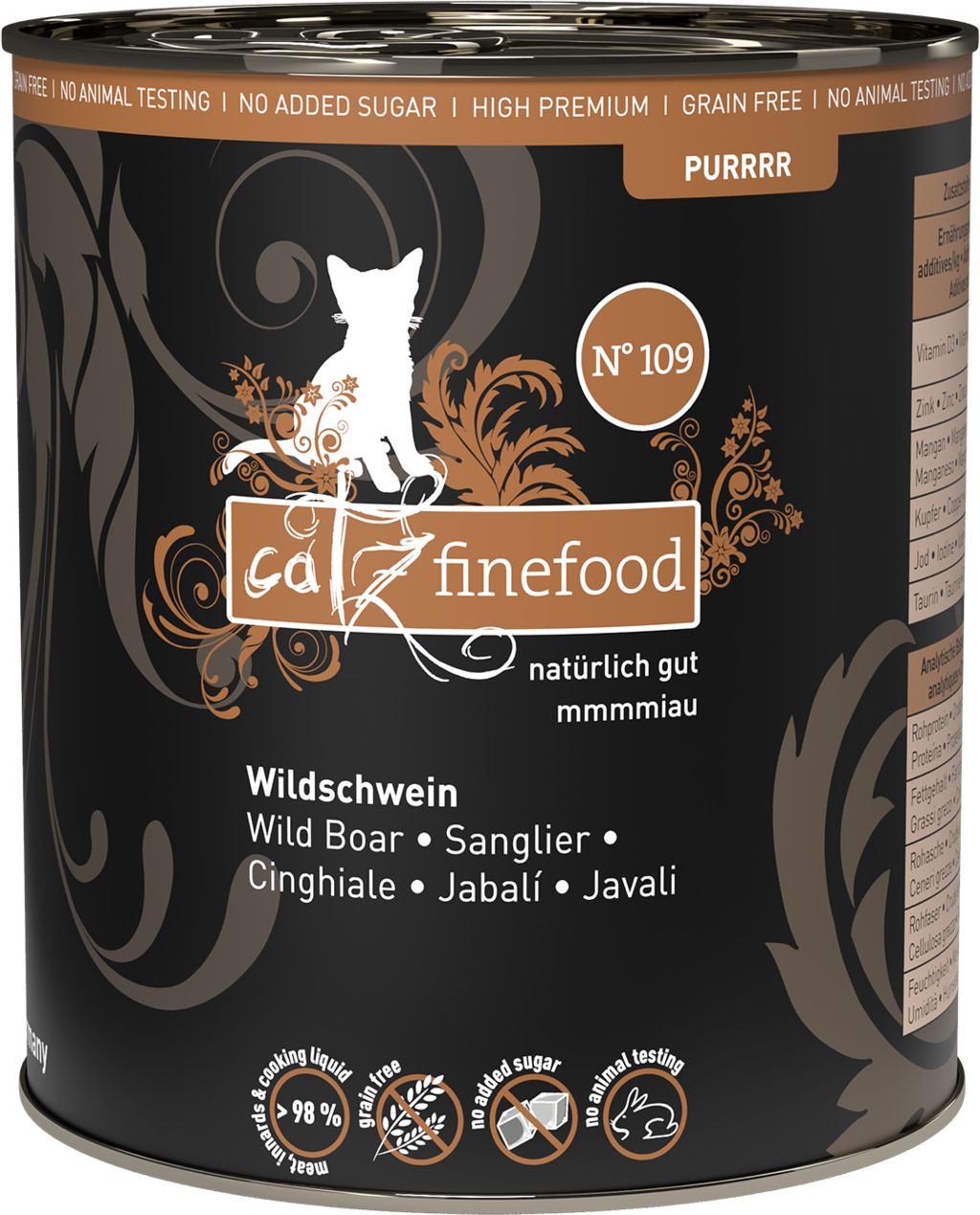 catz finefood Purrrr No. 109 Wildschwein - 800 g