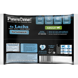 Pawsome! Adult Salmone - 4 x 85 g