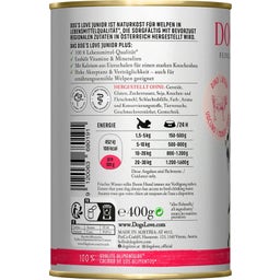 DOG'S LOVE Junior kutyatáp - Marha - 400 g