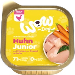 WOW JUNIOR met Kip, Wortel + Brandnetel - 150 g