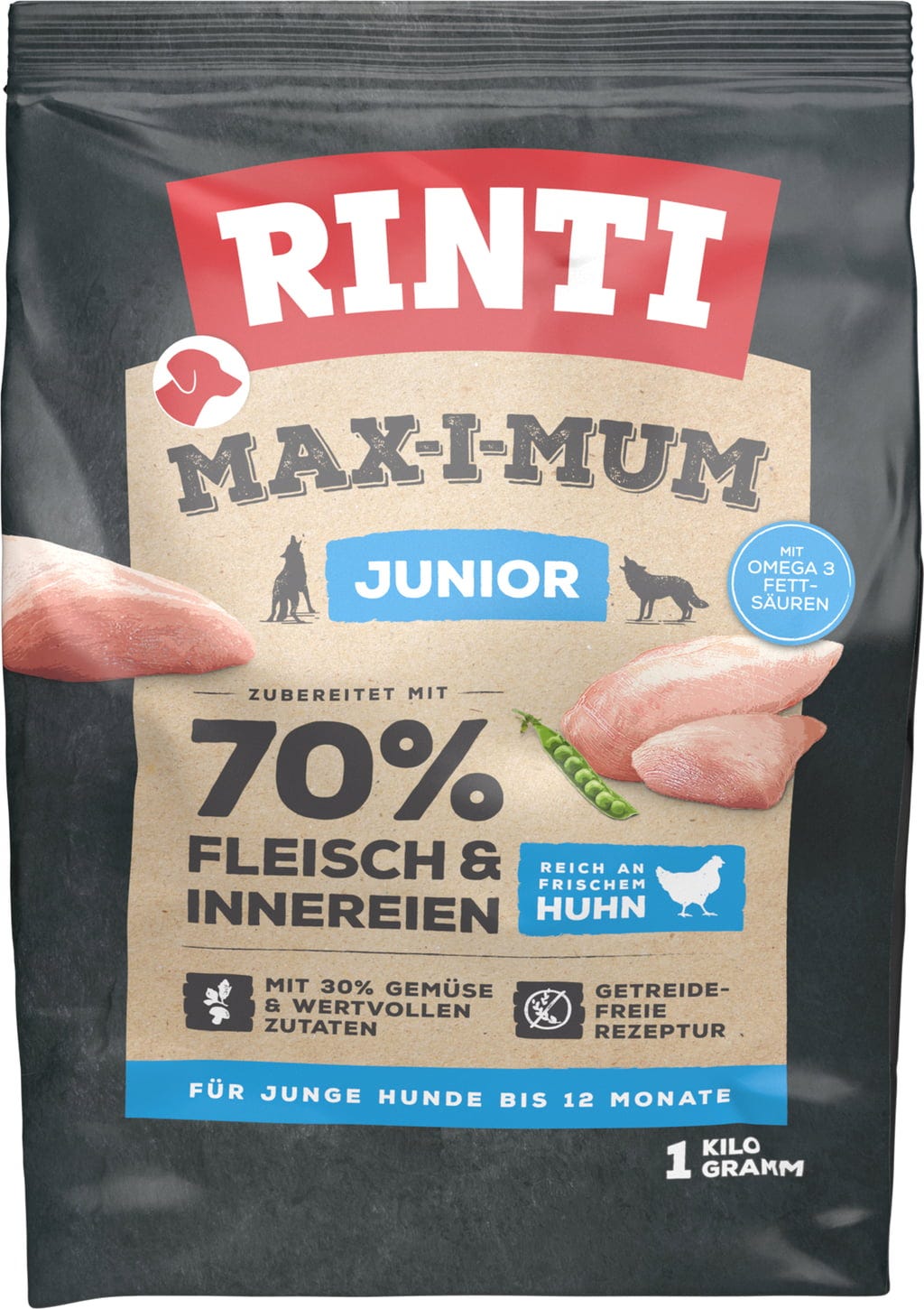Rinti Max-i-mum grainfree 1kg - Junior Huhn