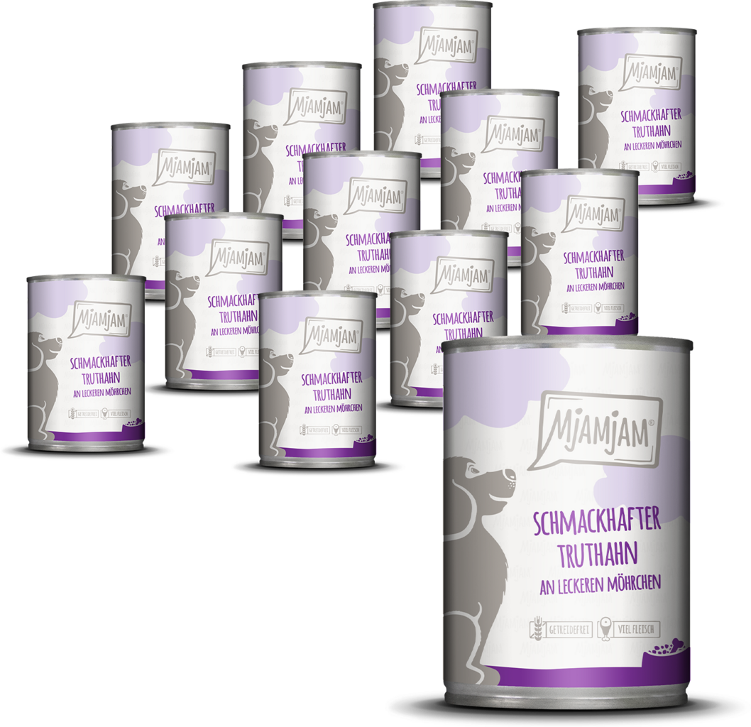 Mjamjam Truthahn und Karotte - 12 x 400g