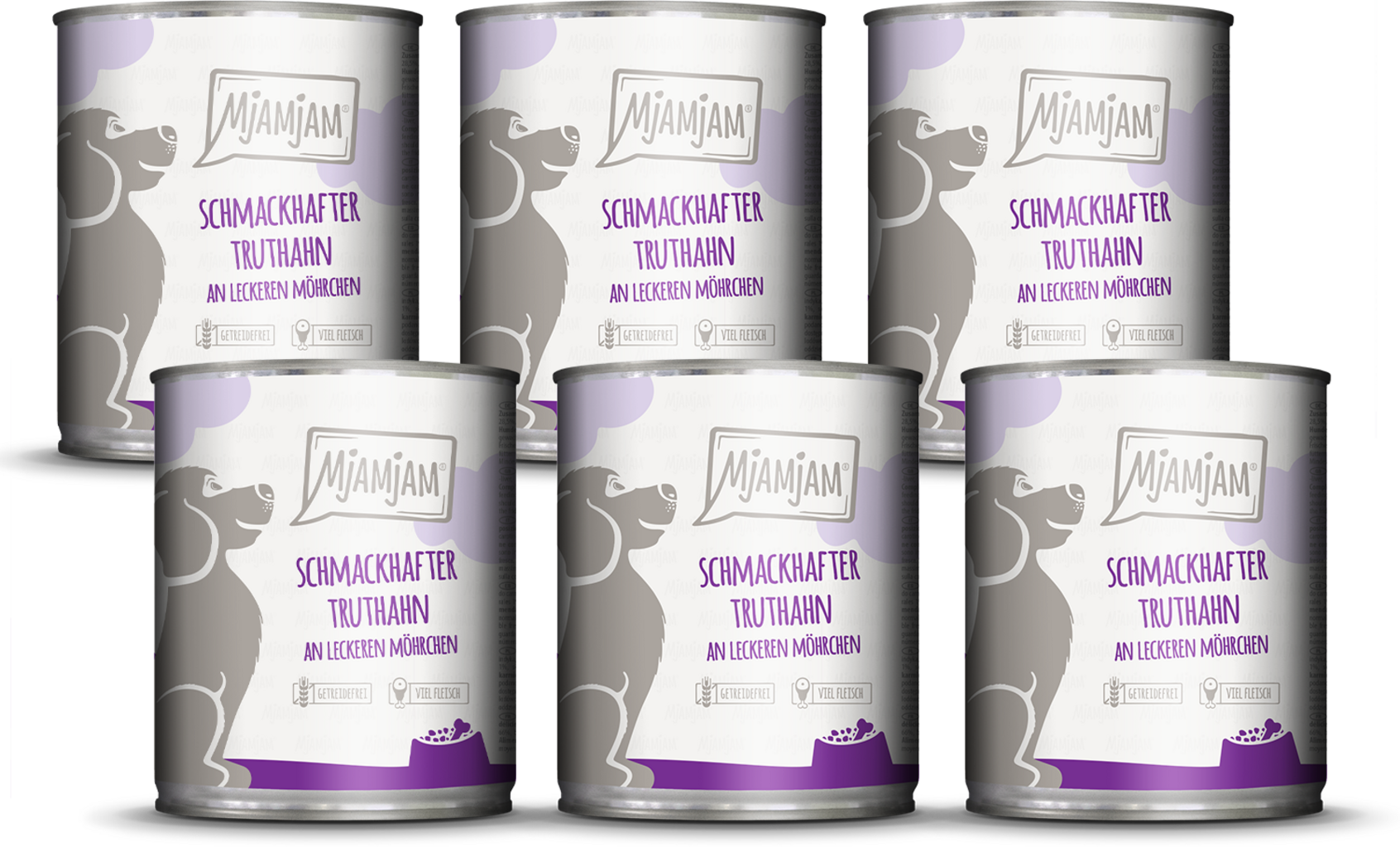 Mjamjam Truthahn und Karotte - 6 x 800g
