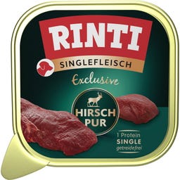 Rinti Singlefleisch - Exclusief 150g Schaaltje - Hert puur