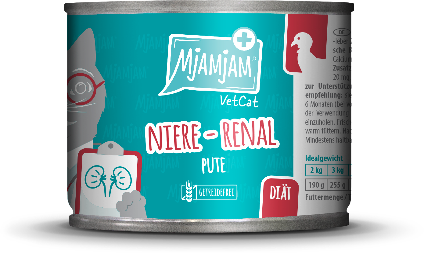 Mjamjam Niere Renal Pute - 6 x 200 g