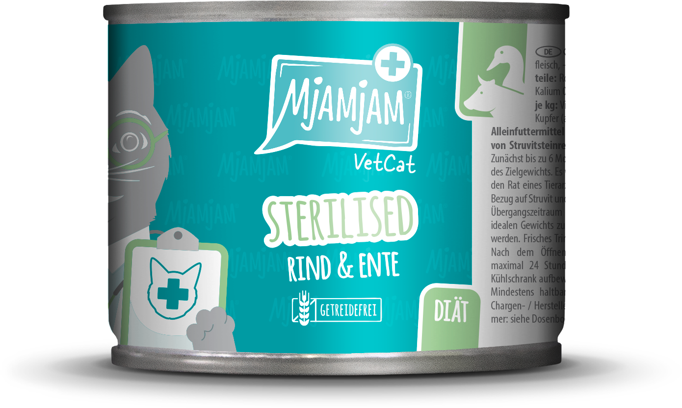 Mjamjam Sterilized Rind und Ente - 200 g