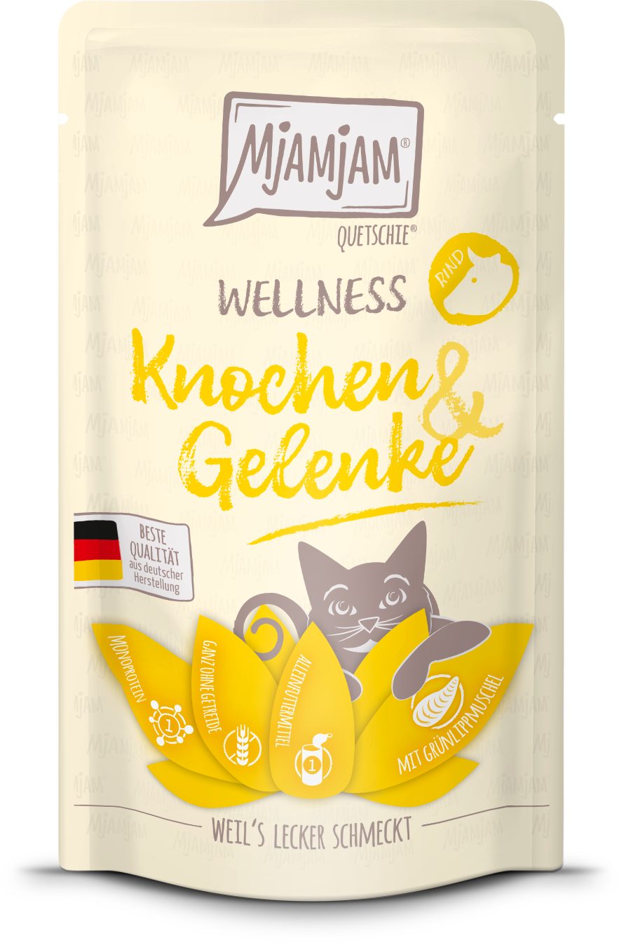 Mjamjam Wellness Knochen und Gelenke Rind - 125 g