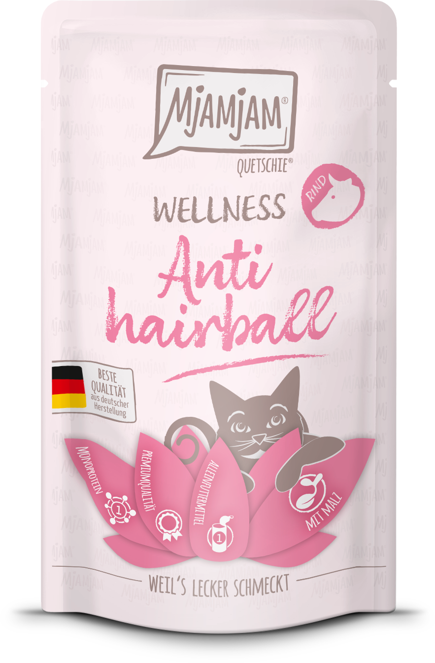 Mjamjam Wellness Anti Hairball Rind - 125 g