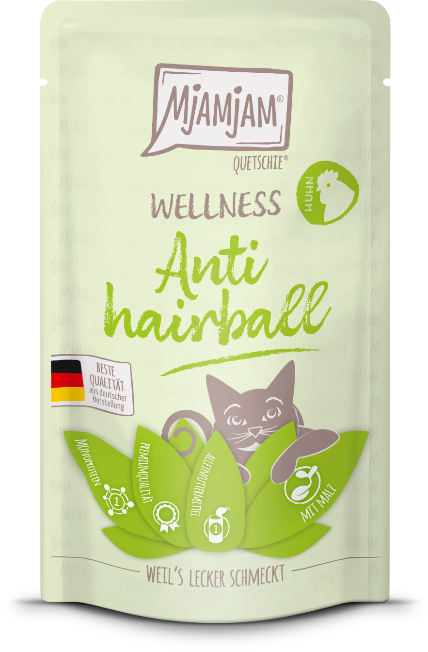 Mjamjam Wellness Anti Hairball Huhn - 125 g