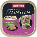 Vom Feinsten Mini Senior - Vaschetta, Pollo e Selvaggina - 100 g