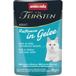Vom Feinsten Adult Raffinesse Gelee Huhn und Seelachs - 85 g