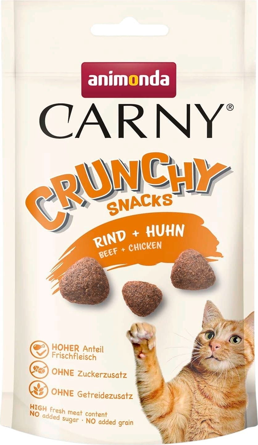 Animonda Carny crunchy Snacks Rind und Huhn - 50 g