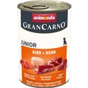 Mokra pasja hrana GranCarno Junior - govedina + piščanec - 400 g