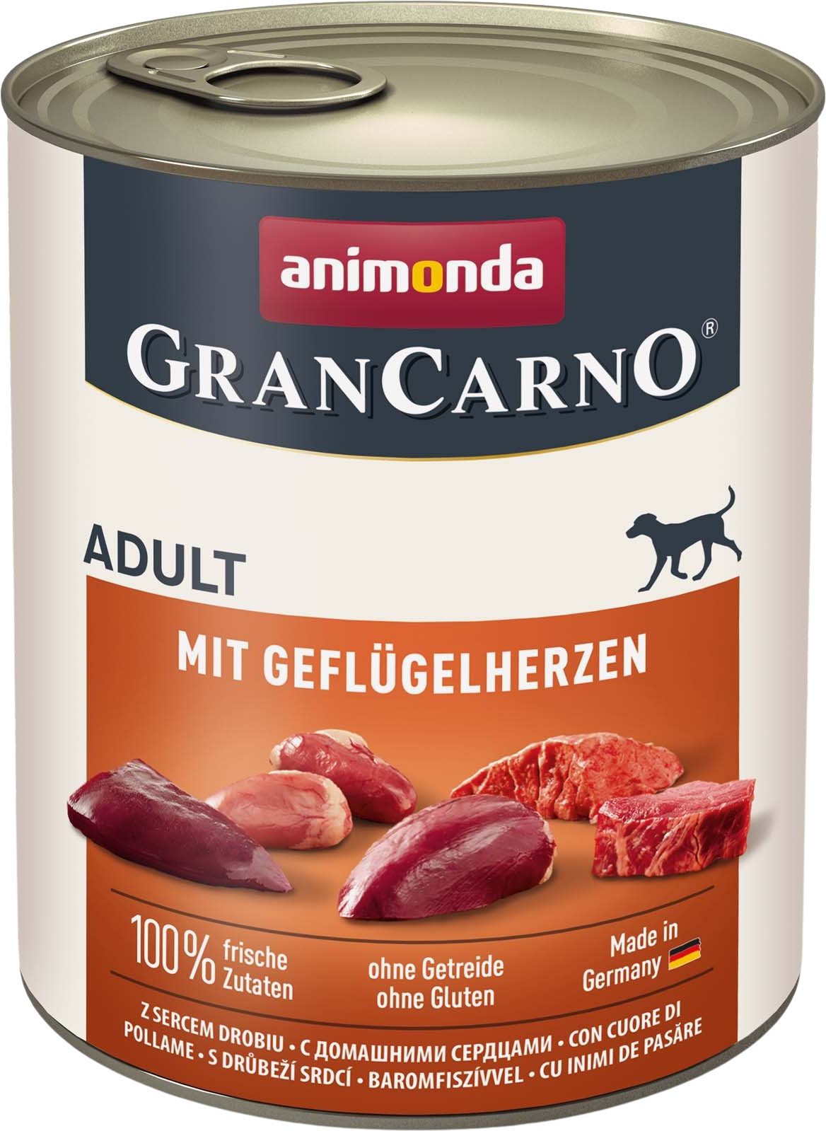 Animonda GranCarno Adult Geflügelherzen - 800 g