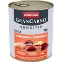 Animonda GranCarno Adult Sensitiv - 800g - Reine kip en aardappel