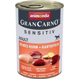 GranCarno Adult - Sensitiv - Lattina da 400 g - Puro Pollo e Patate