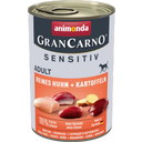 Animonda GranCarno Adult Sensitiv - 400g - Reine kip en aardappel