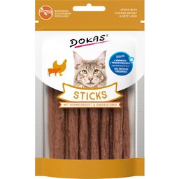 Katzen-Sticks Hühnerbrust und Rinderleber - 30 g