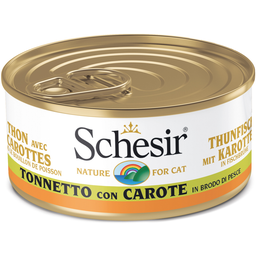 Schesir Cibo Umido con Brodo - Tonnetto con carote