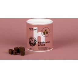 Hanfred Hanf Minis mit Pferd - für Hunde - 90 g