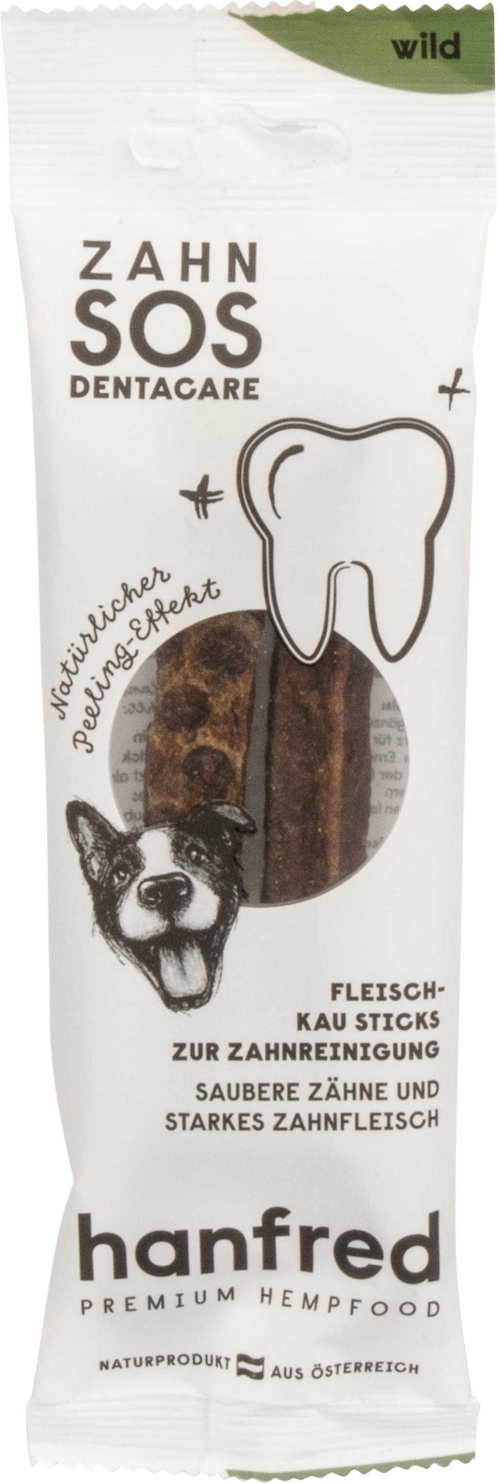 Hanfred Zahn SOS Dentacare mit Wild - für Hunde - 20 g