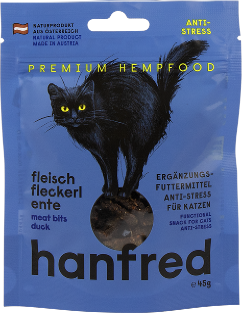 Hanfred Fleisch Fleckerl für Katzen - Ente
