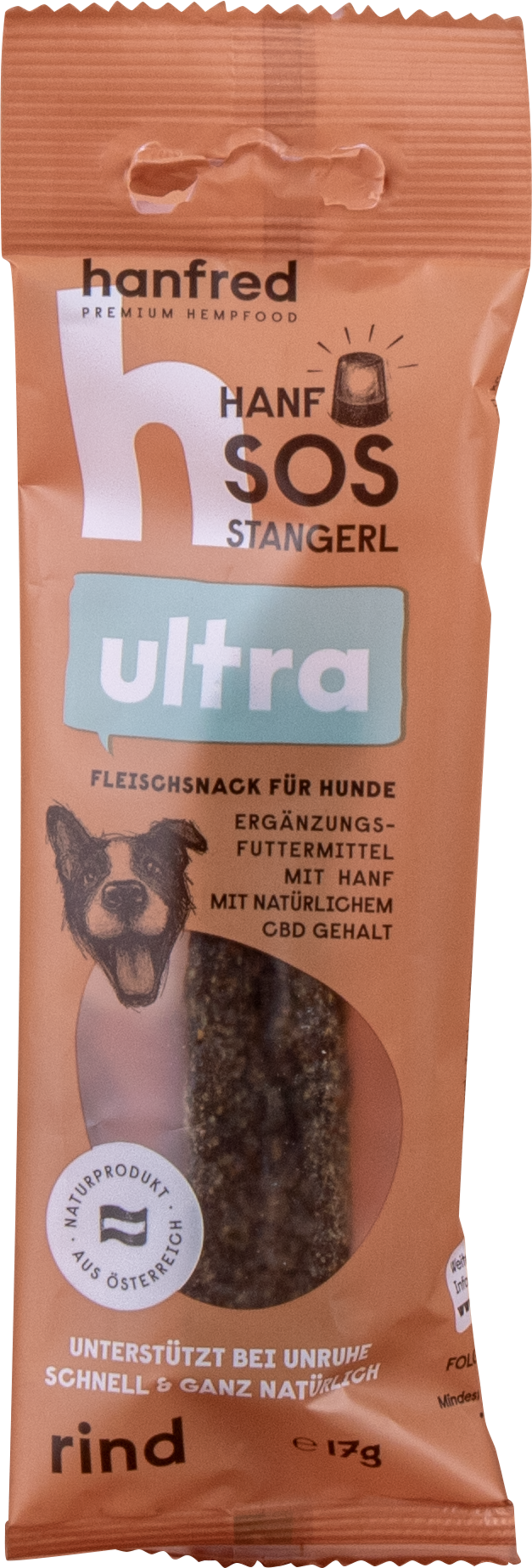 Hanfred SOS Stangerl Ultra für Hunde - Rind